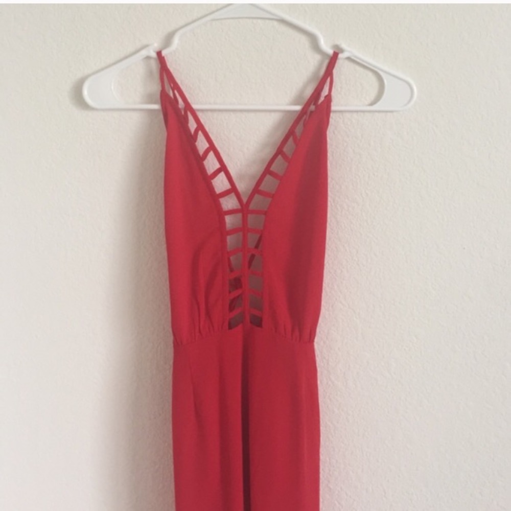 F21 cage maxi dress